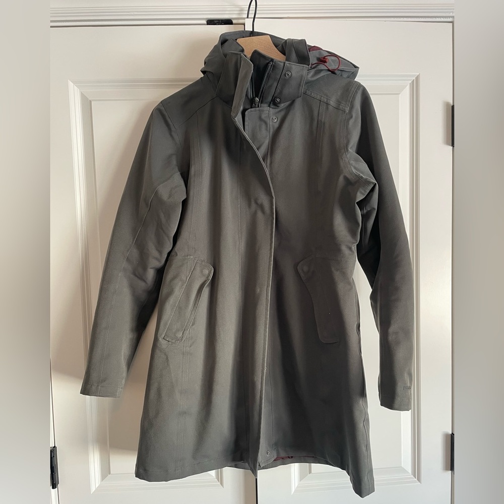Patagonia Tres 3 in 1 Parka Coat Grey Burgundy